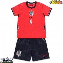 England Declan Rice #4 Replica Away Minikit World Cup 2026 Short Sleeve (+ pants)